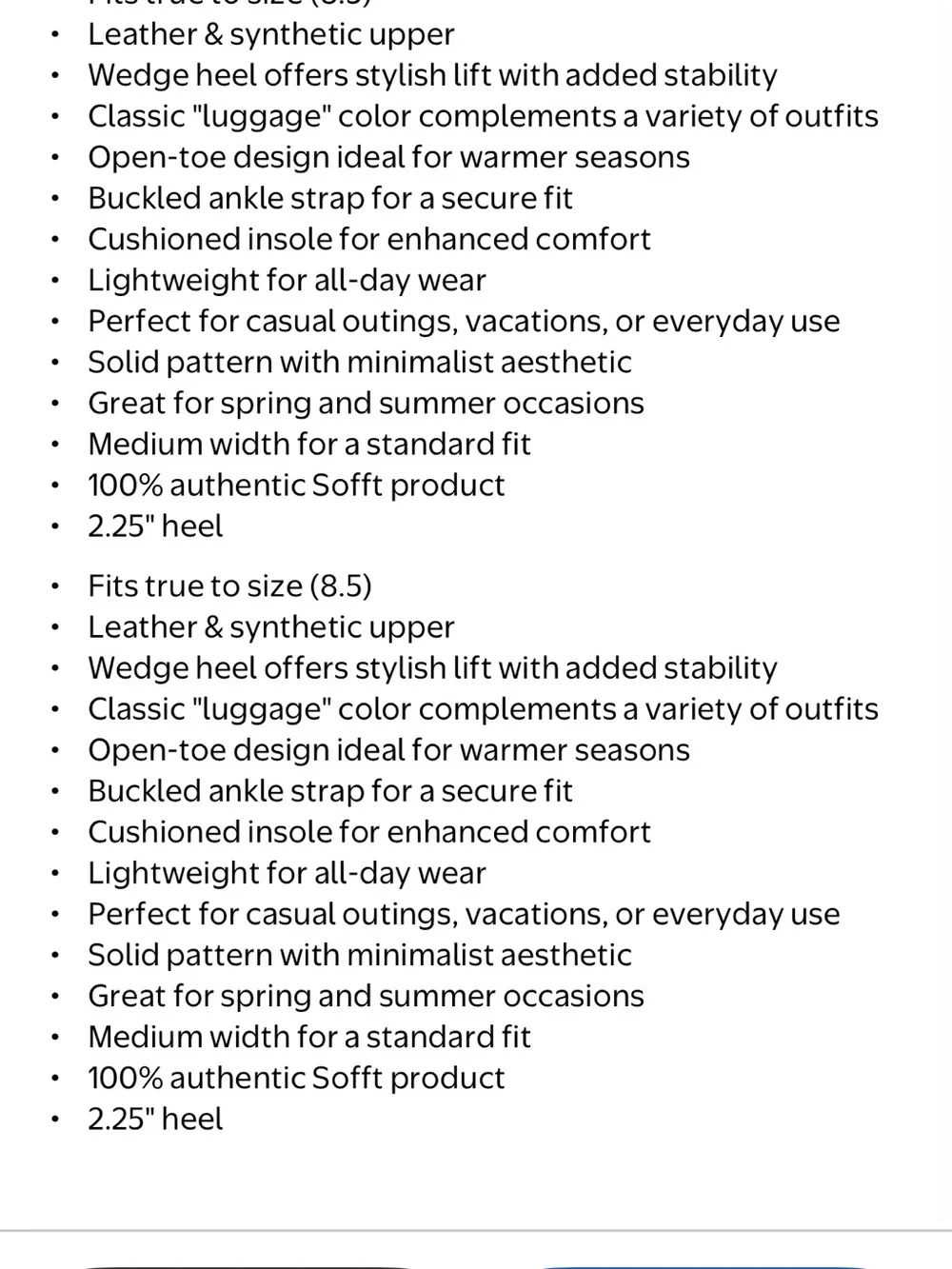 Sofft stylish metallic